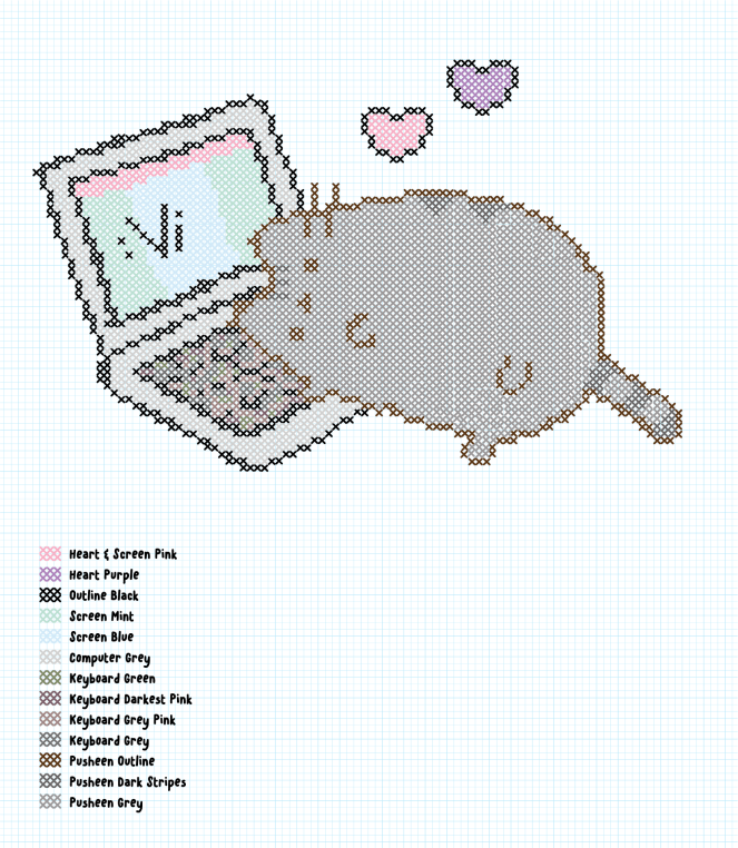 PusheenWithBoxesComputer-01